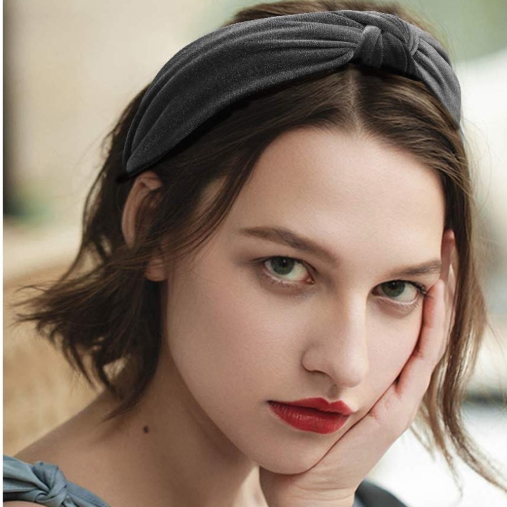 🌟3 for $15 || Velvet Knot Detail Headband - 2 Colors Avail - Picture 4 of 6